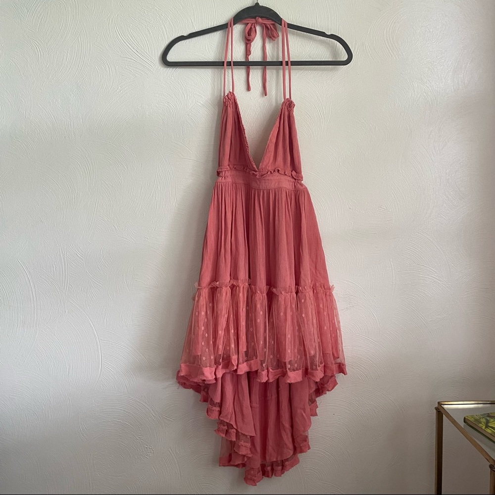 R. Vivimos Boho Halter Dress